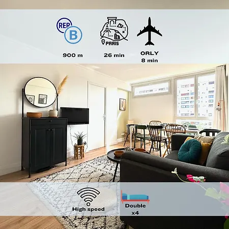 Altura - 4 Chambres, Rer B A 900m Et Orly En 8 Min Apartment *